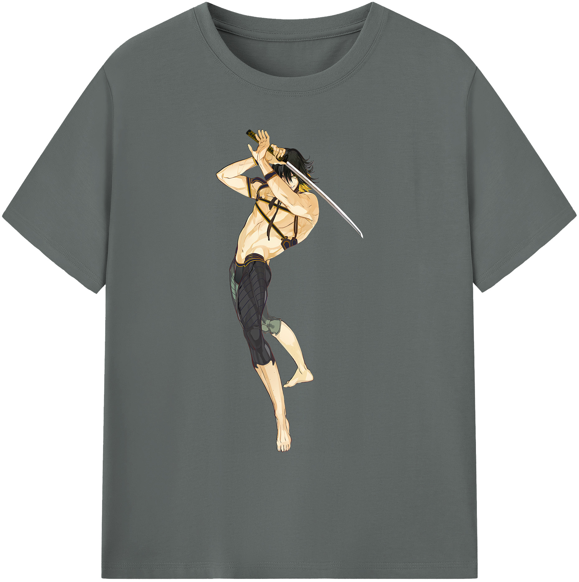 （画像用） 刀剣乱舞 Touken Ranbu 綿100％ メンズ半袖Tシャツ｜肌触りやわらか＆通気性